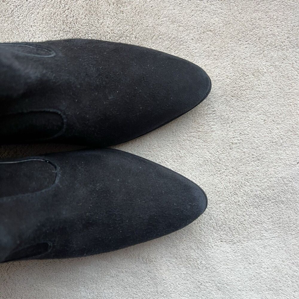 Giuseppe Zanotti Black Suede w/ Patent Leather Trim Western Boots EU 36‎ US 6 - Picture 8 of 16